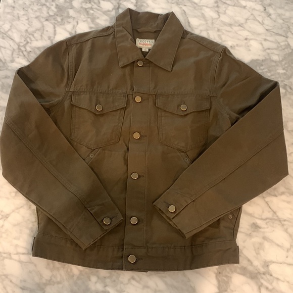 Tecovas Jackets & Coats Tecovas Waxed Canvas Trucker Jacket Olive